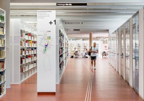 Leitsystem der Universitätsbibliothek Marburg