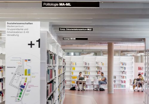 Leitsystem der Universitätsbibliothek Marburg