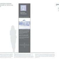 Simulation Fußgängerleitsystem Objektbeschilderung Informationsstele Wiesbaden